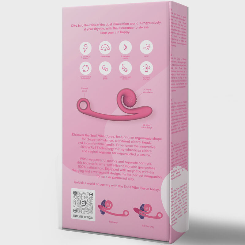 SNAIL VIBE - VIBRADOR CURVA ROXO