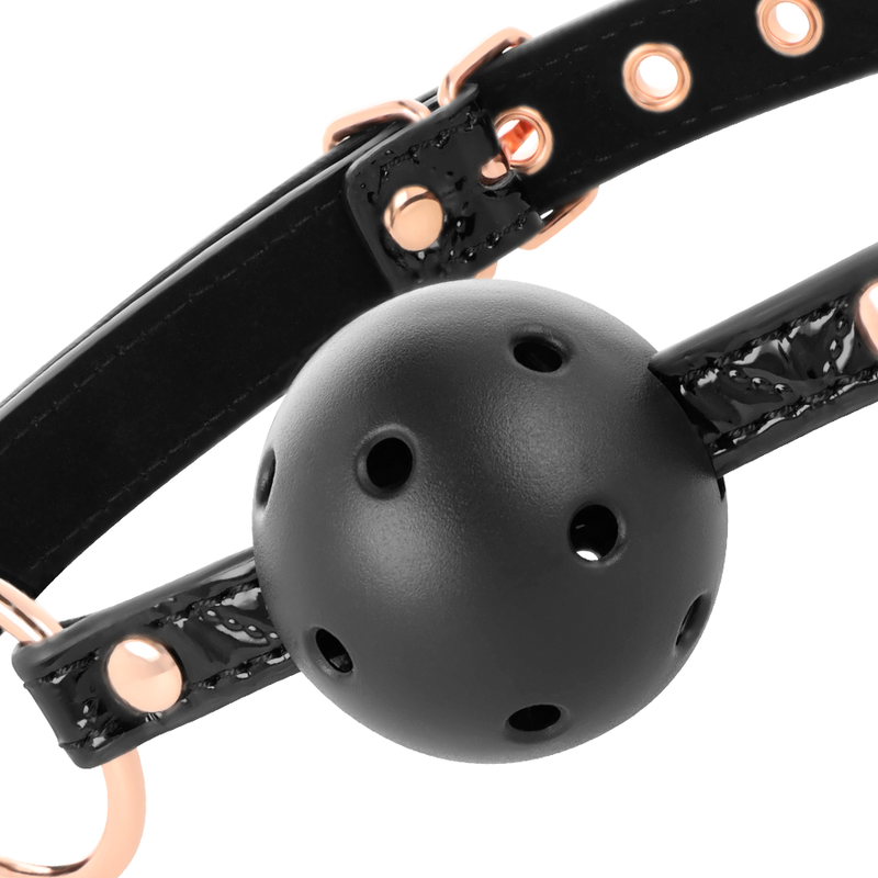 BEGME - BLACK EDITION BOLA GAG VEGAN COURO