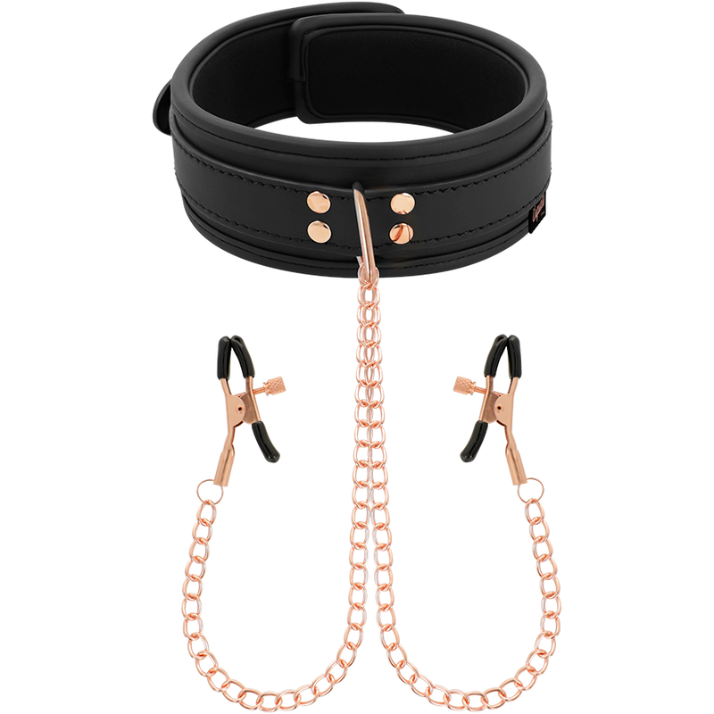 COQUETTE CHIC DESIRE - COLAR FANTASY NIPPLE CLAMP COM FORRO DE NEOPRENE