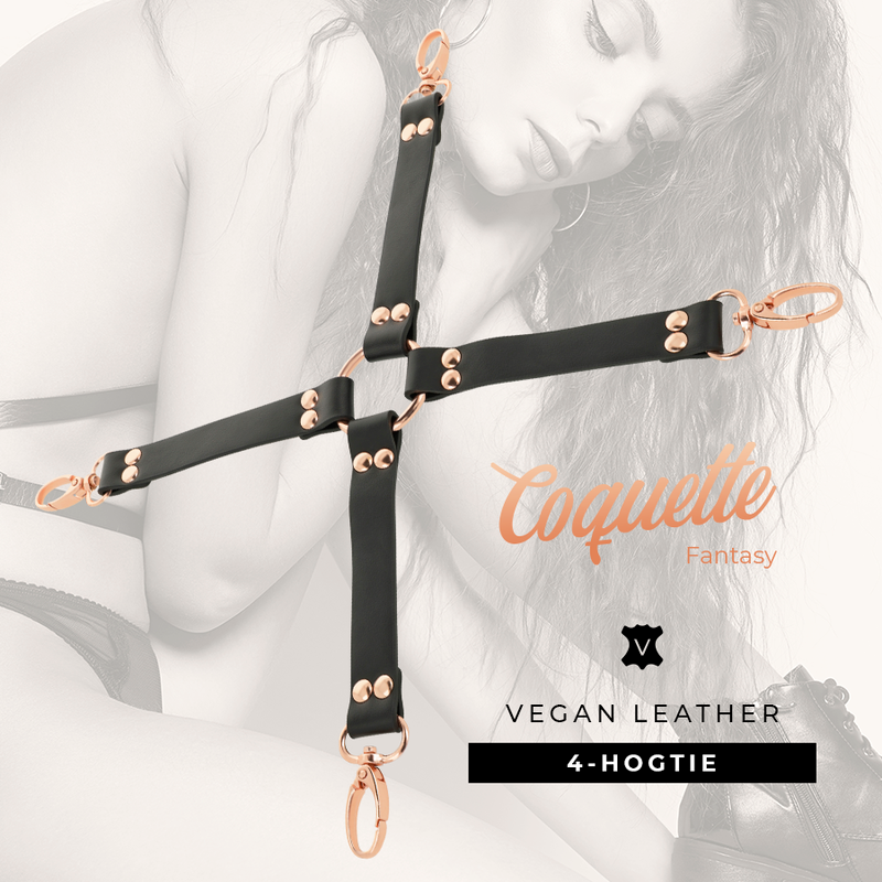 COQUETTE CHIC DESIRE - FANTASY HOG TIE COURO VEGANO