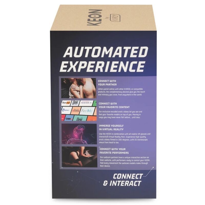 KIIROO - PACK KEON + FEEL LEIGH RAVEN + LUBRIFICANTE DE QUALIDADE AQUA 50 ML