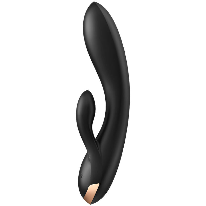 SATISFYER - APLICATIVO VIBRADOR DOUBLE FLEX BRANCO