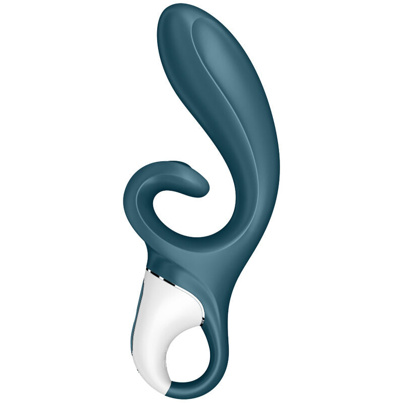 SATISFYER - APLICATIVO VIBRADOR HUG ME COELHO AZUL