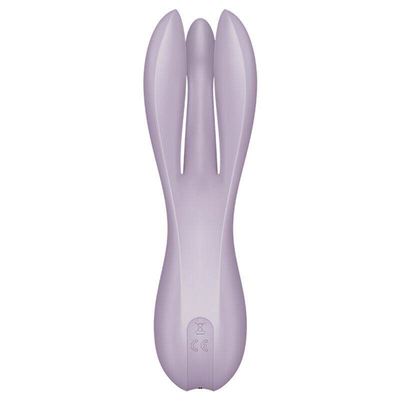 SATISFYER - VIBRADOR THREESOME 2 PRETO