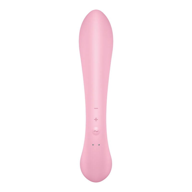 SATISFYER - VIBRAO HÍBRIDA TRIPLE OH ROSA