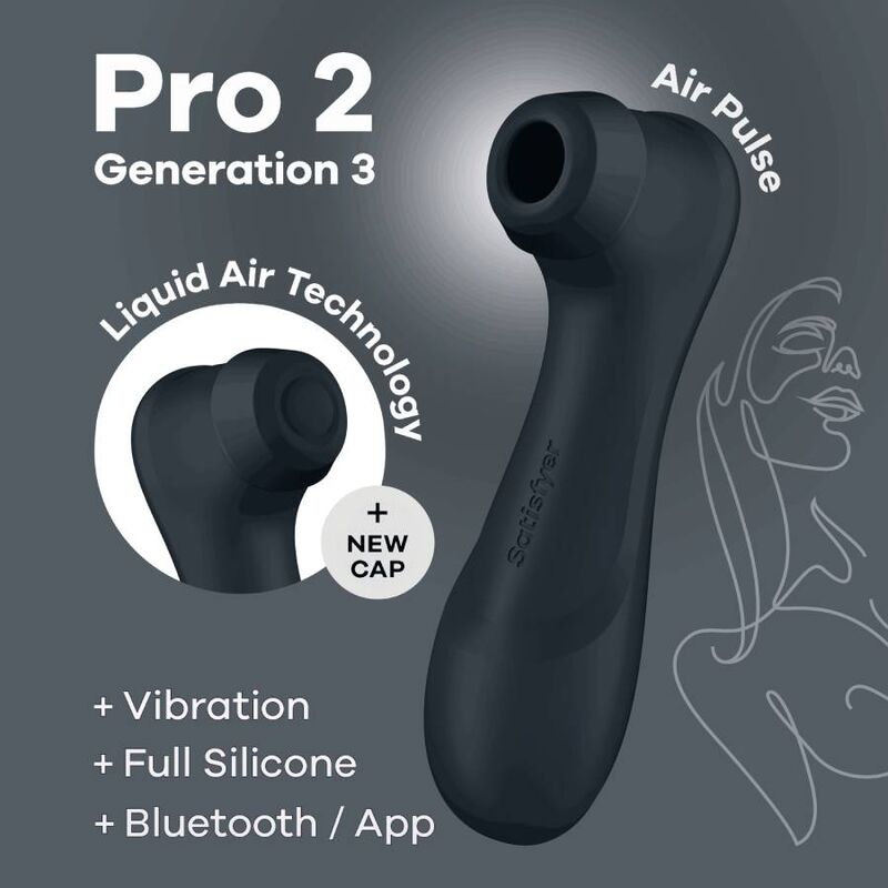 SATISFYER - PRO 2 GENERACIÓN 3 VINHO TINTO BLUETOOTH E APP