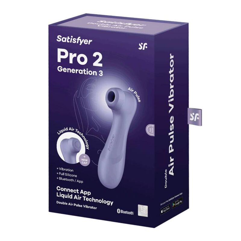 SATISFYER - PRO 2 GENERACIÓN 3 VINHO TINTO BLUETOOTH E APP