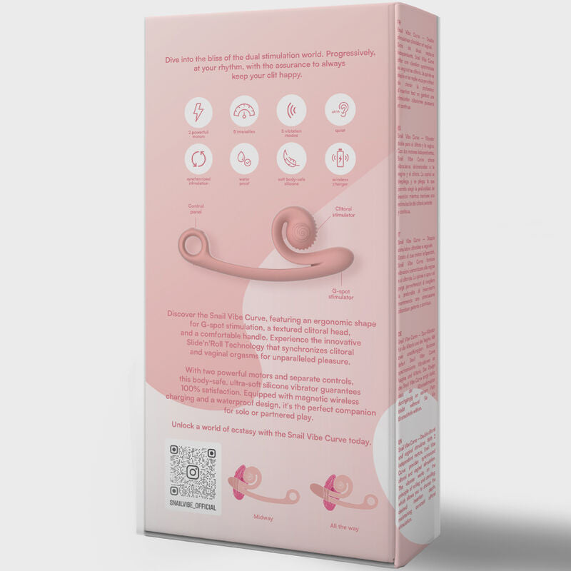 SNAIL VIBE - VIBRADOR CURVA ROXO