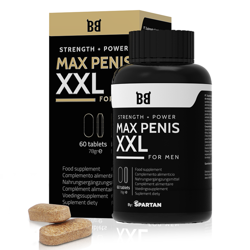 BLACK BULL - MAX PENIS XXL FORA + POTÊNCIA PARA HOMENS 60 COMPRIMIDOS