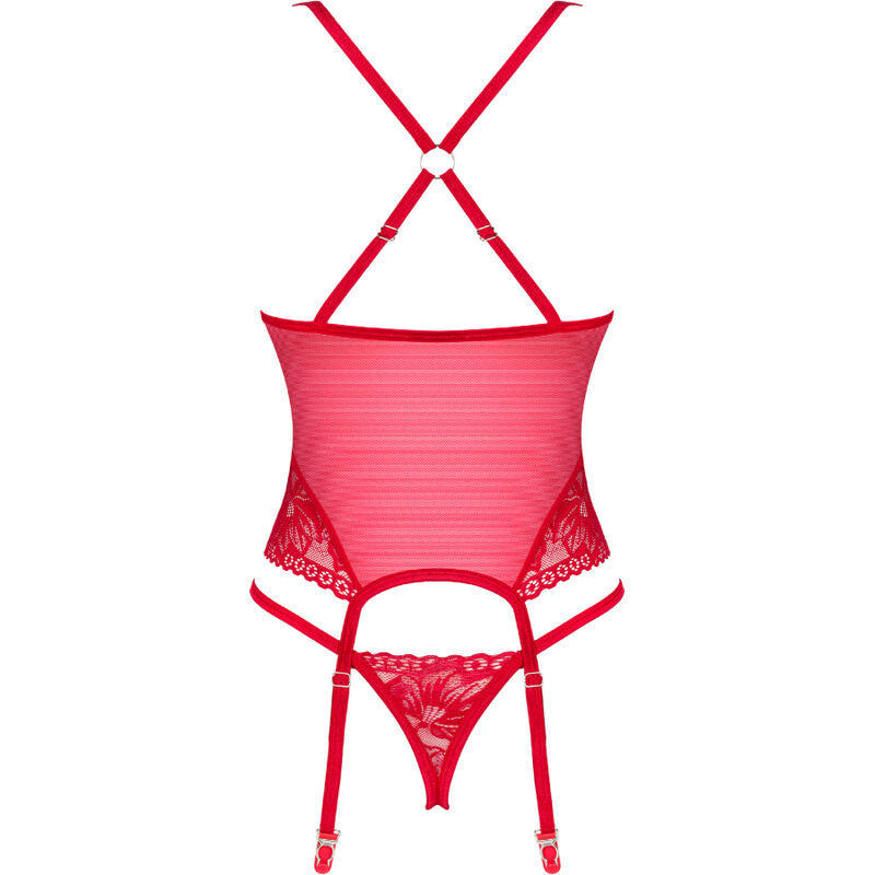 OBSESSIVE - LACELOVE CORSET VERMELHO M/L