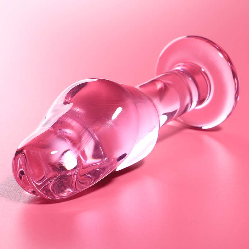 NEBULA SERIES BY IBIZA - MODELO 6 ANAL PLUG VIDRO BOROSILICADO TRANSPARENTE 12.5 CM -O- 4 CM