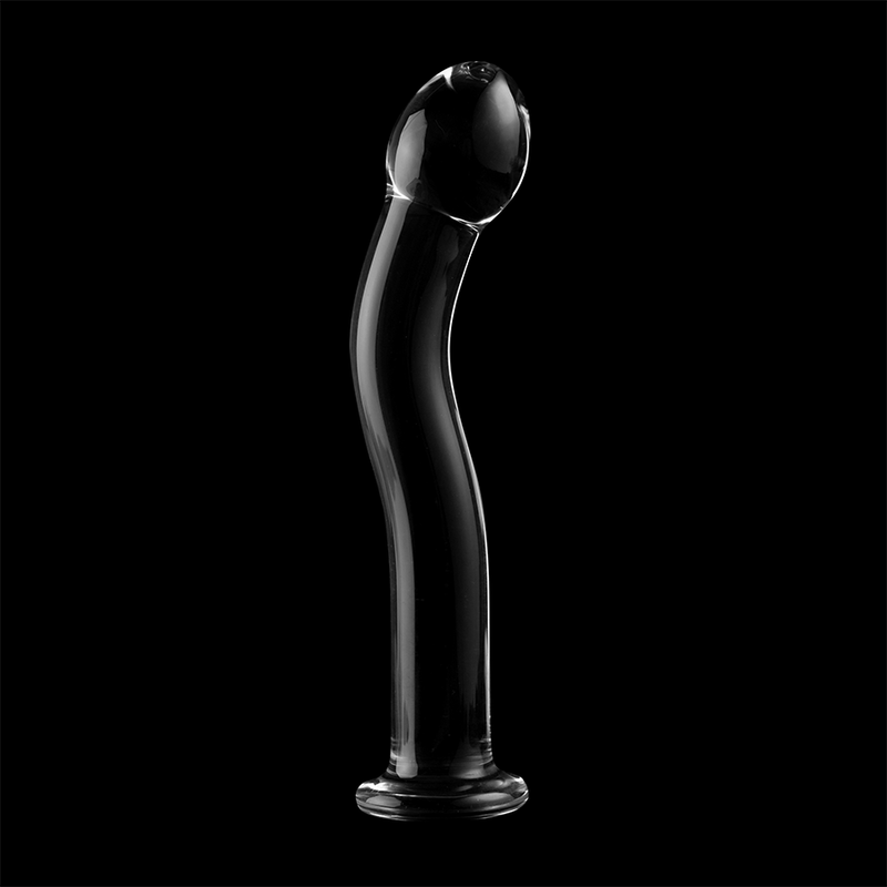 SÉRIE NEBULA BY IBIZA - MODELO 18 DILDO VIDRO BOROSILICADO TRANSPARENTE 18.5 CM -O- 3.5 CM