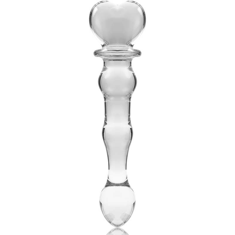 NEBULA SERIES BY IBIZA - MODELO 21 DILDO VIDRO BOROSILICADO TRANSPARENTE 20.5 CM -O- 3.5 CM