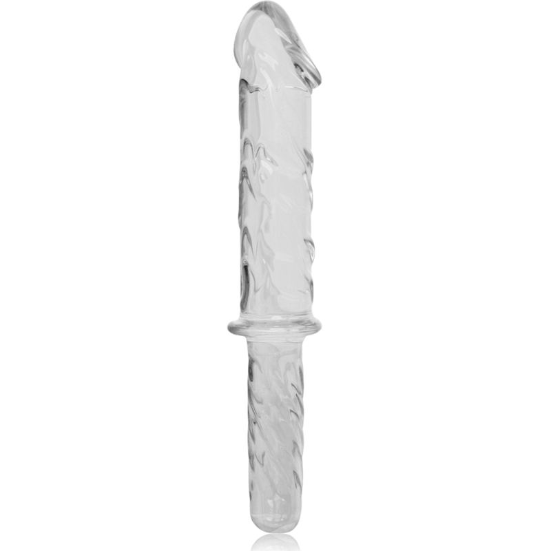 NEBULA SERIES BY IBIZA - MODELO 24 DILDO VIDRO BOROSILICADO TRANSPARENTE 28.5 CM -O- 5 CM