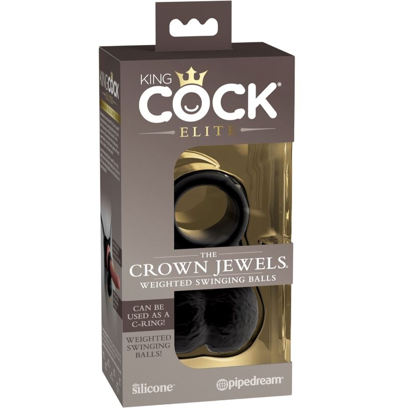 KING COCK - ELITE ANEL COM SILICONE DE TESTÍCULO