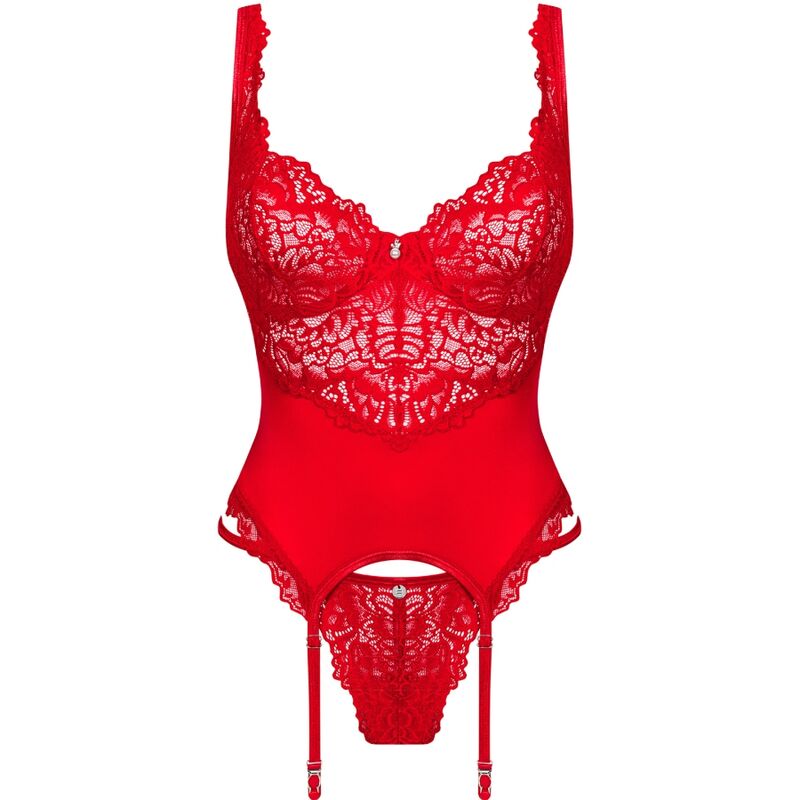 OBSESSIVE - CORSET AMOR CHERRIS & TANGA S/M