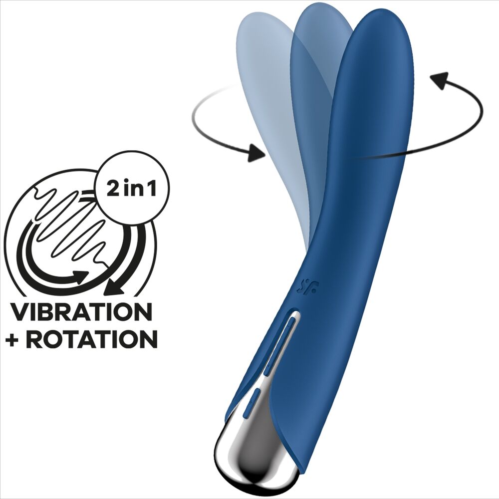 SATISFYER - VIBRADOR ROTADOR BEGE SPINNING VIBE 1 G-SPOT BEIGE