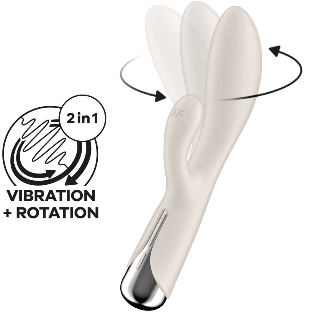 SATISFYER - COELHO GIRATÓRIO 1 CLITÓRIS E ESTIMULAO DE PONTO G VERMELHO