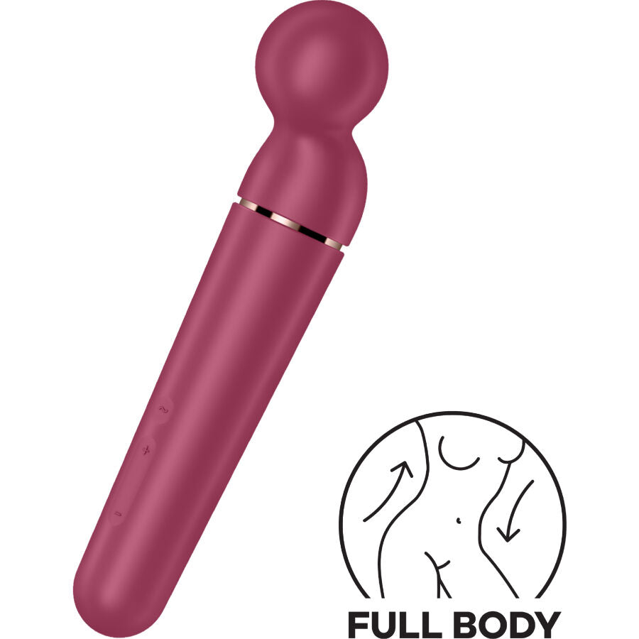 SATISFYER - PLANETA WAND-ER VIBRADOR MASSAGER BERRY