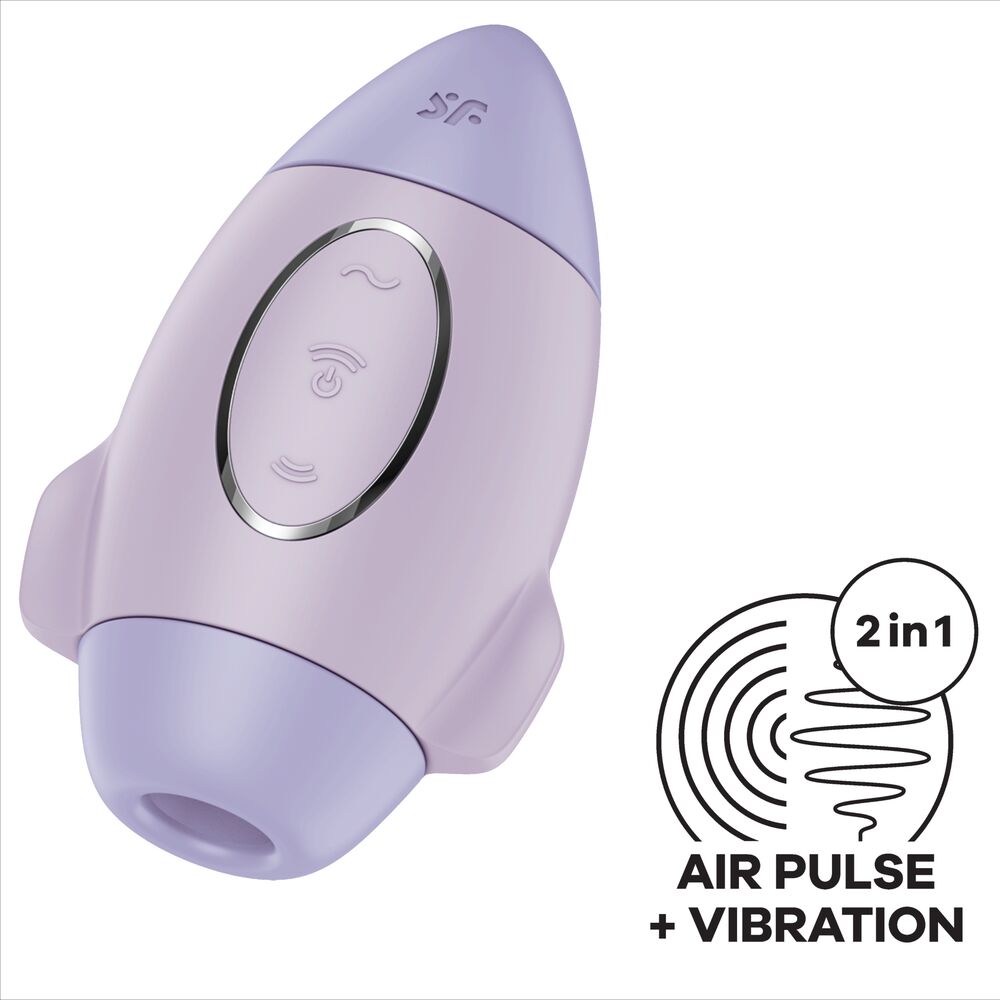 SATISFYER - VIBRADOR DE IMPULSO DUPLO PEQUENO LILAC MISSION CONTROL