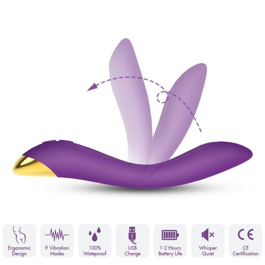 ARMONY - FLAMINGO VIBRADOR MULTIPOSIÇÃO ROXO