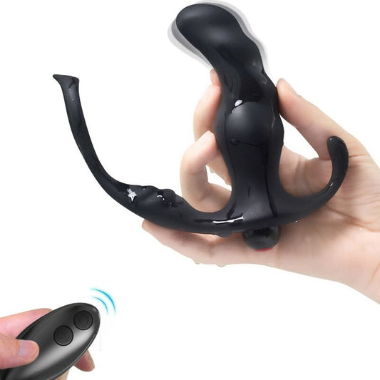 ARMONY - KNIGHT VIBRADOR ANAL PRÓSTATA E ANEL CONTROLE REMOTO PRETO