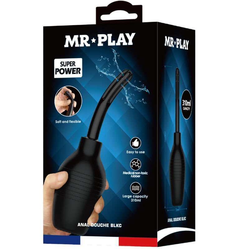 MR PLAY - DUCHA ANAL BLKC SUPER POWER PRETA