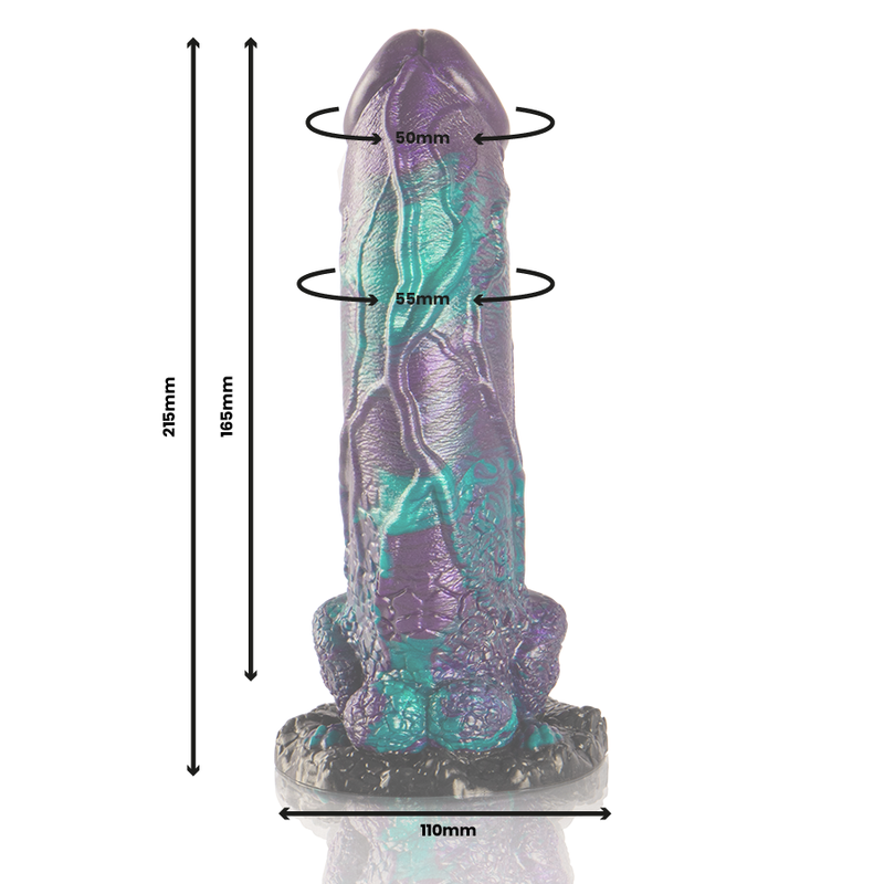 EPIC - DILDO BASILISCO DUPLO ESCAMOSO PRAZER TAMANHO GRANDE