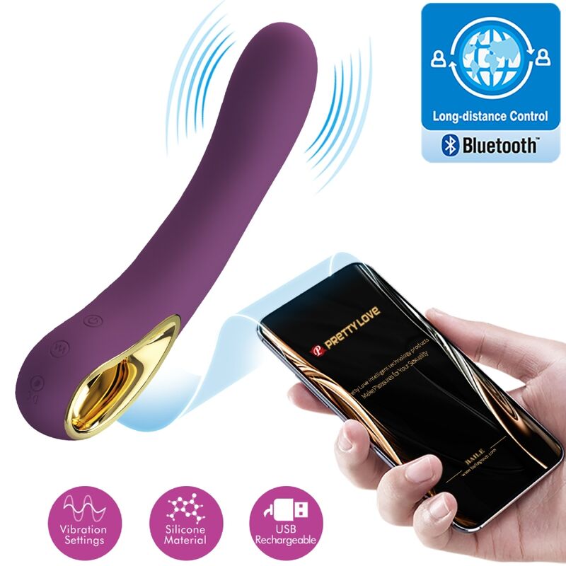 PRETTY LOVE - ETHAN VIBRADOR RECARREGVEL ROXO