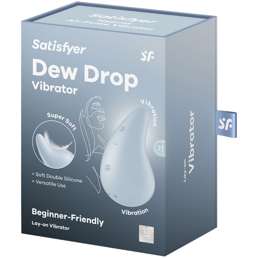 SATISFYER - VIBRADOR DEW GOTA LAY-ON BRANCO