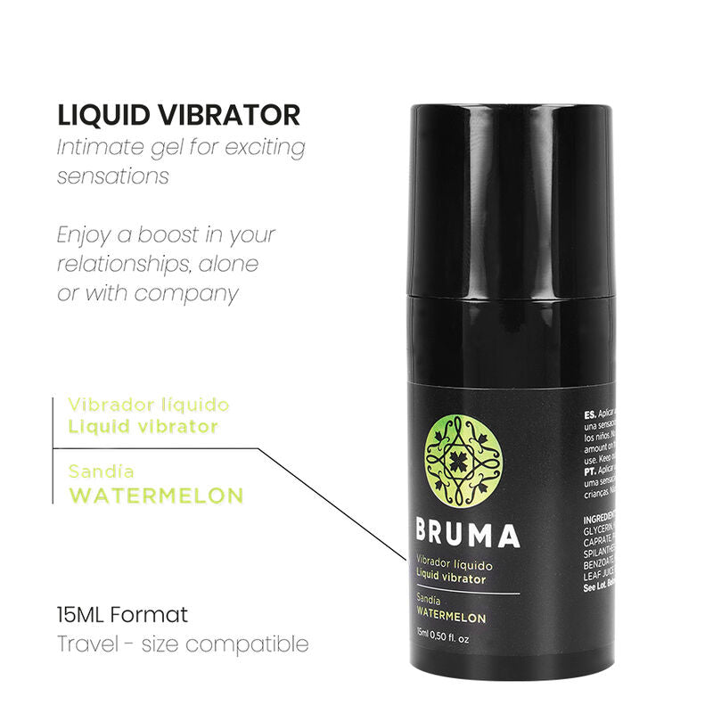 BRUMA - VIBRADOR LÍQUIDO ULTRA DESLIZANTE MELANCIA 15 ML