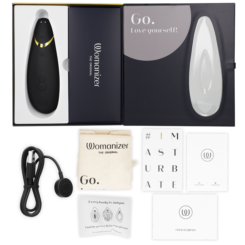 WOMANIZER - PREMIUM 2 ESTIMULADOR CLITORIAL PRETO