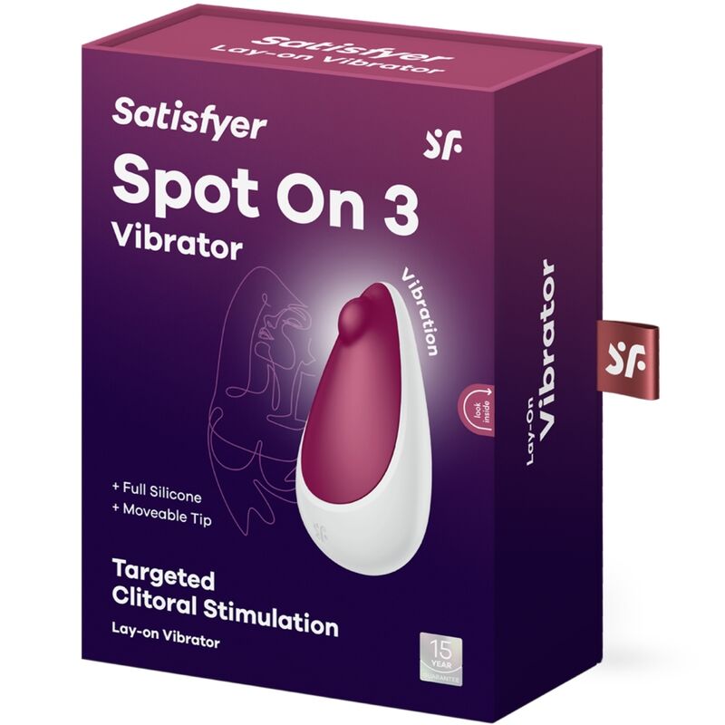 SATISFYER - SPOT ON 3 ESTIMULADOR CLITÓRICO BERRY