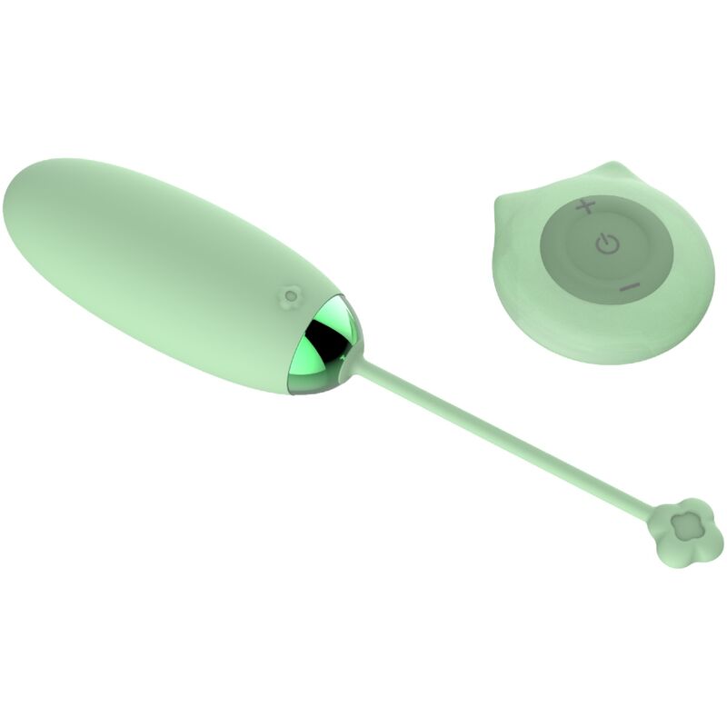 ARMONY - KITTY FUN EGG VIBRADOR CONTROLE REMOTO 10 VIBRAÇÕES VERDE