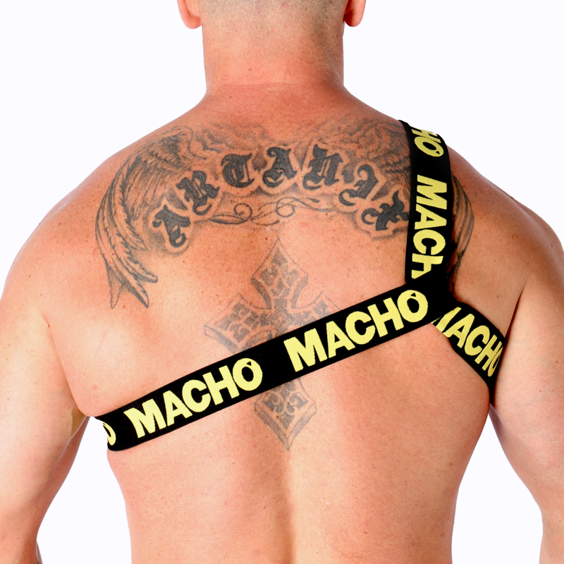 MACHO - ARNÊS ROMANO BRANCO S/M