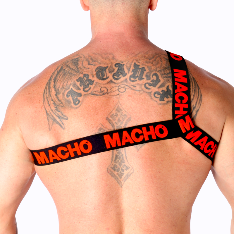 MACHO - ARNÊS ROMANO BRANCO S/M