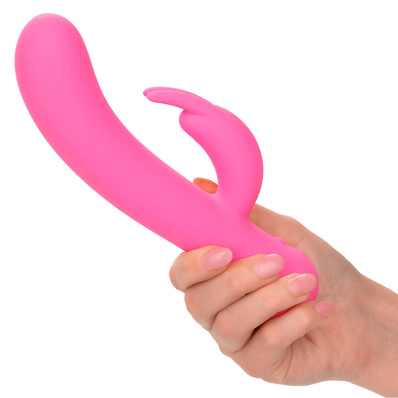 CALEXOTICS - FIRST TIME VIBRADOR COELHO RECARREGÁVEL ROSA