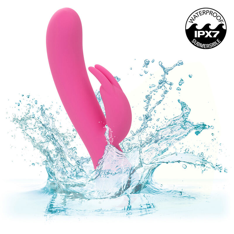 CALEXOTICS - FIRST TIME VIBRADOR COELHO RECARREGÁVEL ROSA