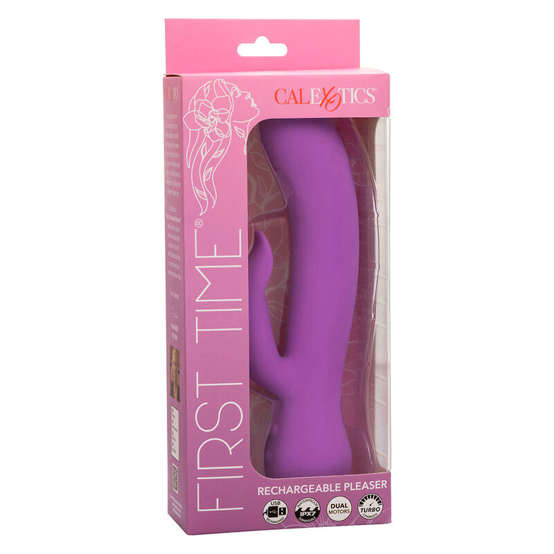 CALEXOTICS - FIRST TIME VIBRADOR PLEASER RECARREGÁVEL ROXO