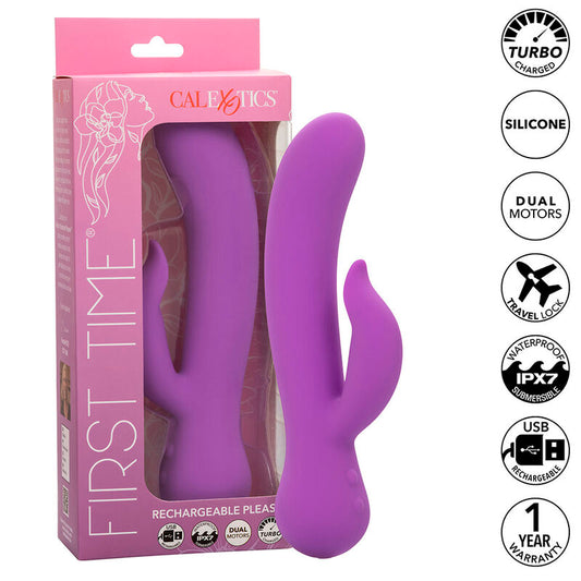 CALEXOTICS - FIRST TIME VIBRADOR PLEASER RECARREGÁVEL ROXO