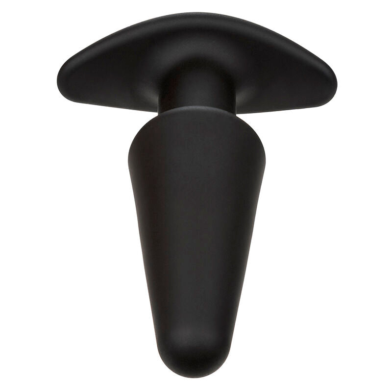 CALEXOTICS - ROCK BOTTOM PLUG ANAL CÔNICO 10 VIBRAÇÕES SILICONE PRETO