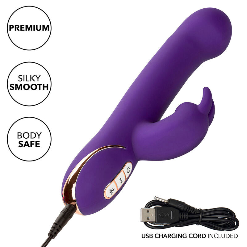 CALEXOTICS - JACK RABBIT VIBRADOR E ESTIMULADOR 7 VIBRAÇÕES E MODO DE SUCÇÕES AZUL