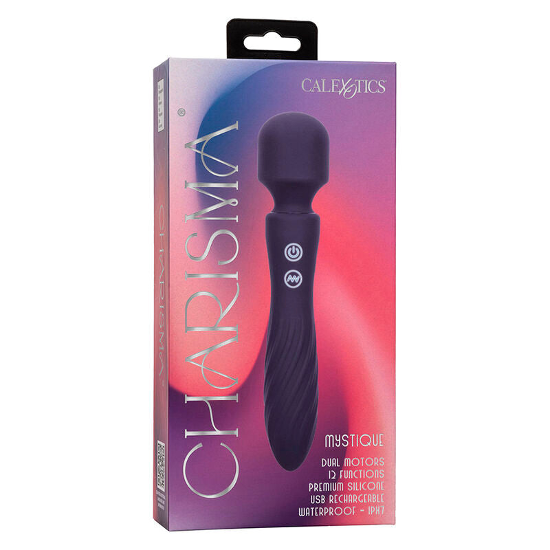 CALEXOTICS - CHARISMA MYSTIQUE MASSAGER DUAL MOTORS 12 FUNÇÕES 20,5 CM X 4,5 CM ROXO