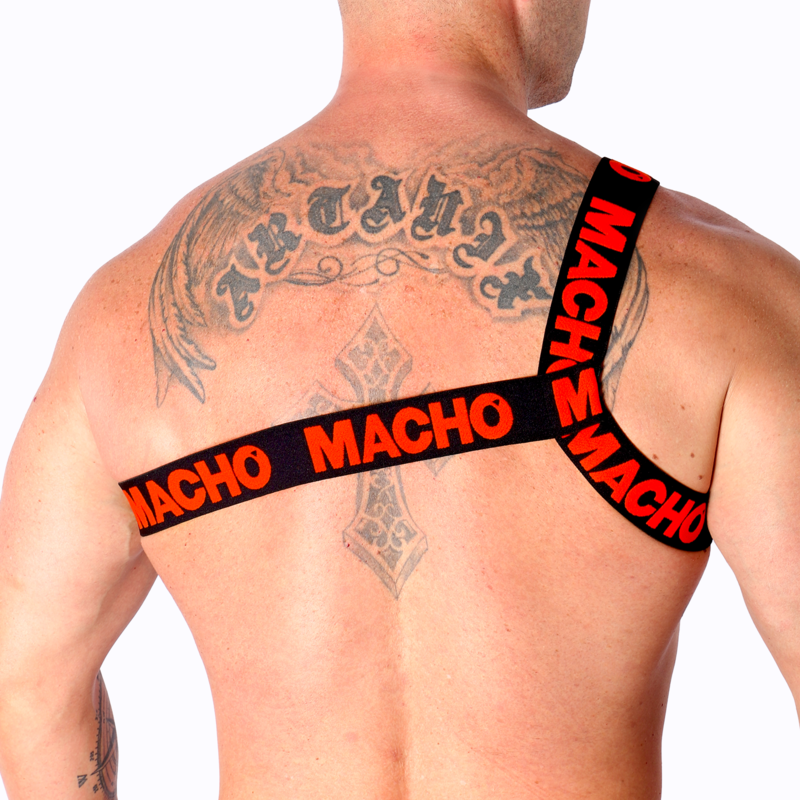 MACHO - ARNÊS ROMANO BRANCO S/M