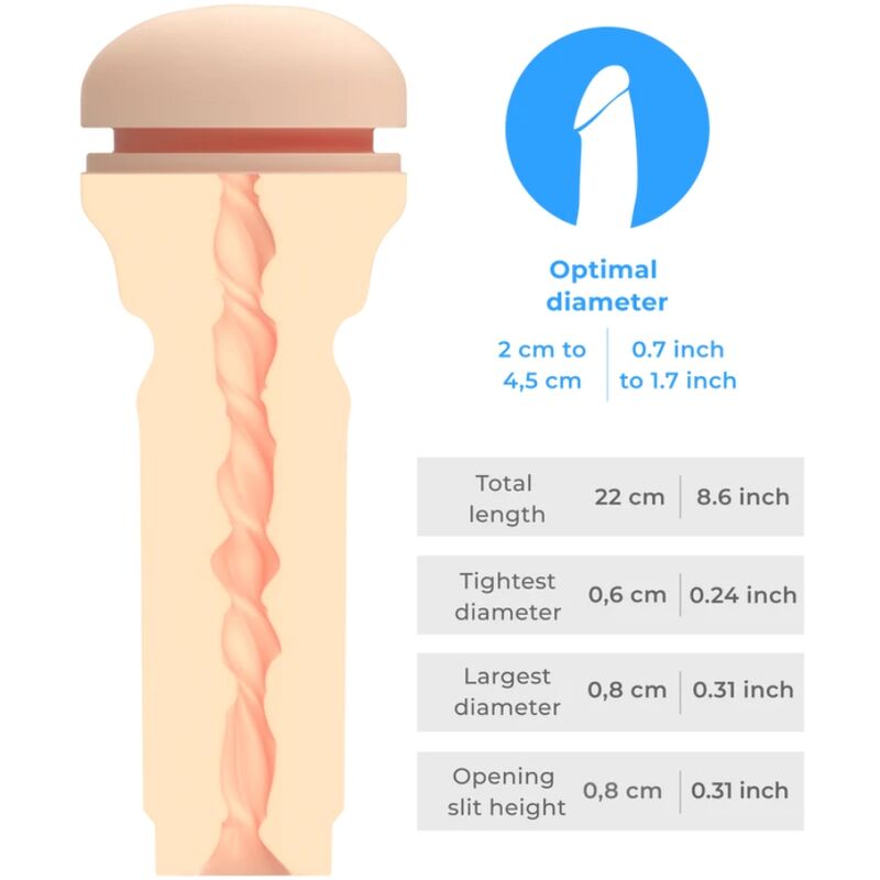 KIIROO - FEEL STROKER EXTRA APERTADO CARNE DE BUMBUM