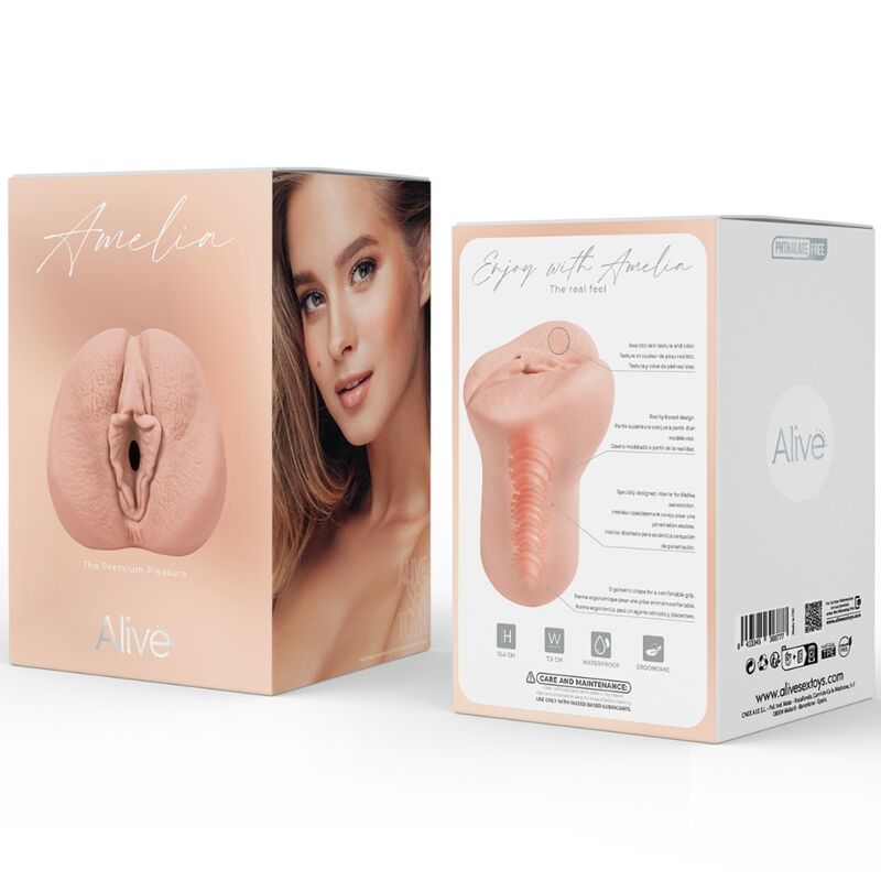 ALIVE - FLEX MASTURBADOR MASCULINO VAGINAL TAMANHO M