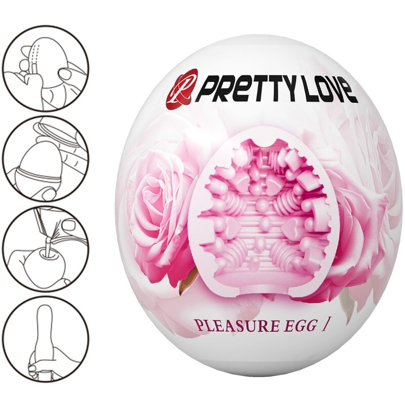 PRETTY LOVE - MASTURBADOR MASCULINO ROSA OVO