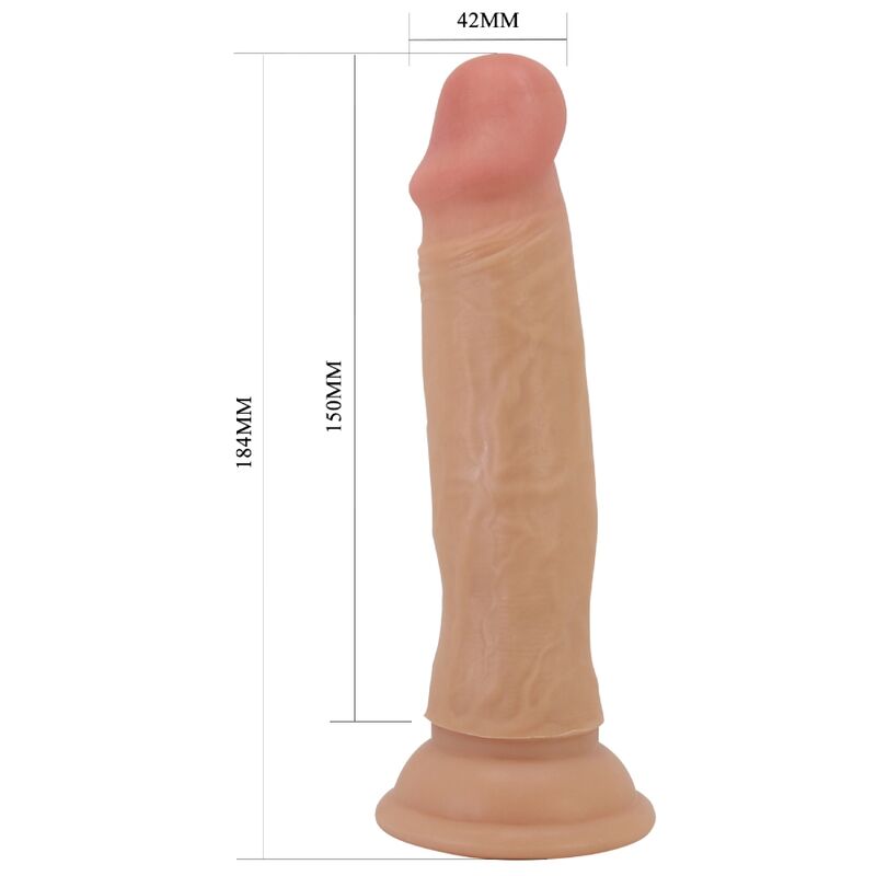 PRETTY LOVE - DILDO REALISTA QUENTIN 18 CM CARNE