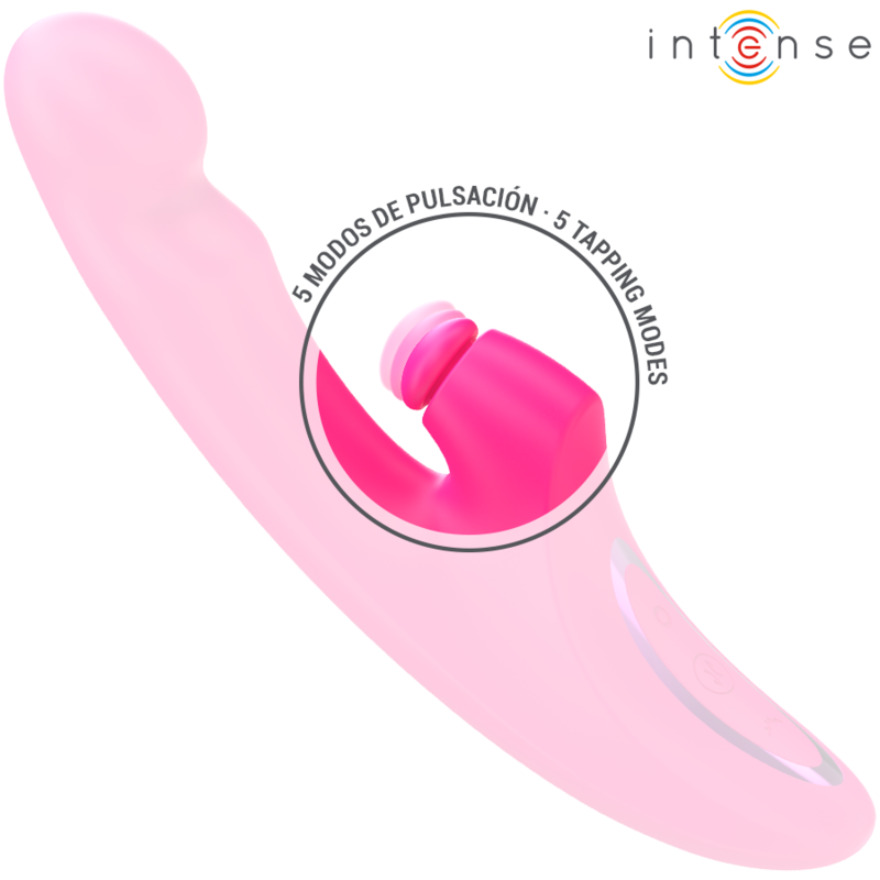 INTENSE - EMI VIBRADOR 13,5 CM MULTIFUNÇÃO 3 EM 1 10 VIBRAÇÕES ROSA