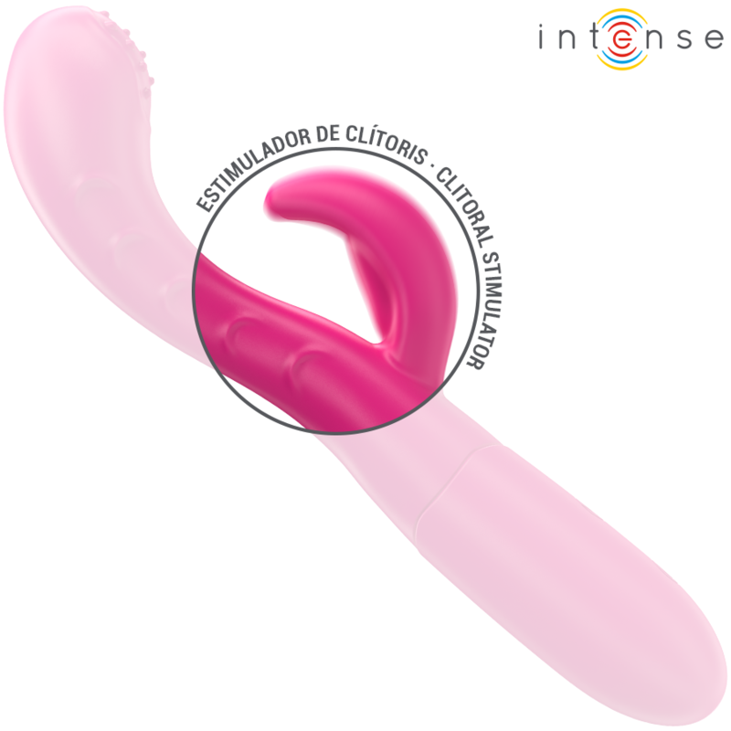 INTENSE - AMARA VIBRADOR COM LÍNGUA ESTIMULANTE 10 VIBRAÇÕES ROSA